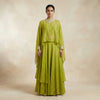 Loose-fit top with straight-leg bottoms Suit - Olive Green
