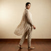 Straight fit top with tailored pants Suit - Classic Beige