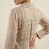 Straight fit top with tailored pants Suit - Classic Beige