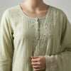 Straight fit kurta with tailored straight pants Suit - Pastel Green