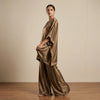 Relaxed fit top with flowing maxi skirt Suit - Neutral Taupe