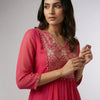 A-line Suit - Deep Pink