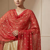 Flowing, relaxed fit with wide-leg palazzo pants Suit - Coral Red