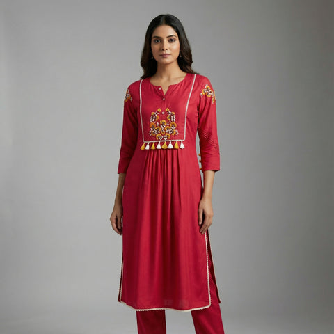 Straight fit Suit - Fuchsia Pink