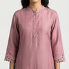 Straight, relaxed fit with full-length pants Suit - Dusty Mauve