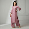 Straight, relaxed fit with full-length pants Suit - Dusty Mauve