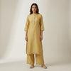 Straight, relaxed fit with full-length pants Suit - Muted Gold