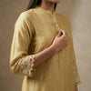 Straight, relaxed fit with full-length pants Suit - Muted Gold