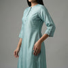 Straight, relaxed fit with full-length pants Suit - Soft Teal