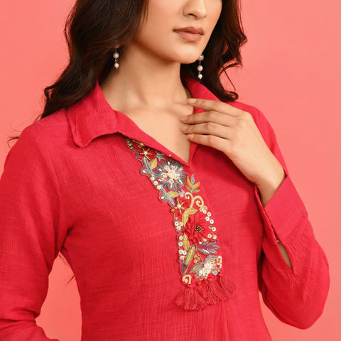Relaxed fit Suit - Fuchsia Pink