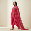 A-line Suit - Fuchsia Pink