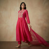 A-line Suit - Fuchsia Pink