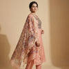 Straight cut kurta with straight pants Suit - Soft Peach
