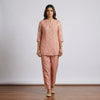 A-line kurta with straight pants Suit - Dusty Peach