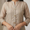 A-line kurta with straight pants Suit - Light Grey