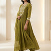 A-line Suit - Olive Green