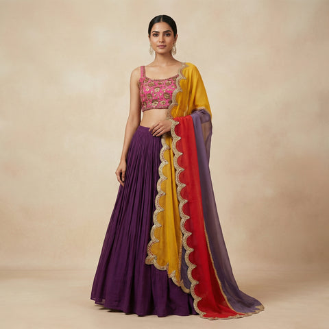 Fitted top with flared skirt Suit - Golden Yellow