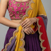 Fitted top with flared skirt Suit - Golden Yellow
