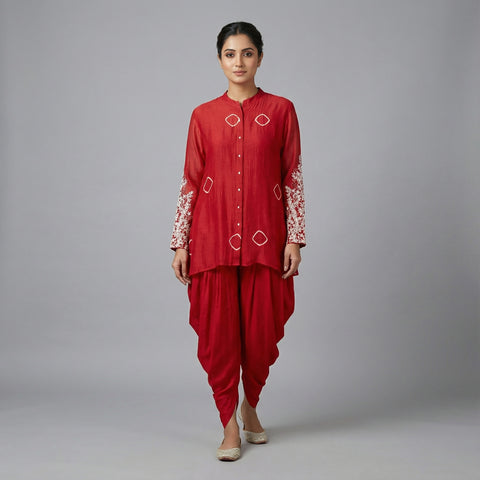 A-line Suit - Classic Maroon