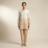 Straight fit kurta with relaxed pants Suit - Classic Beige