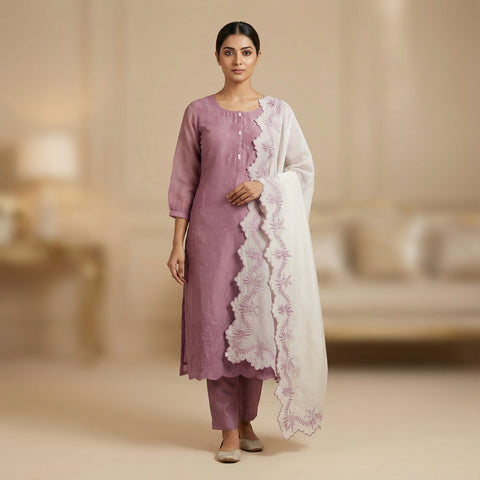 Straight fit Unstitched - Dusky Lavender