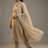Straight fit kurta Unstitched - Dusty Mauve