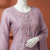 Straight fit kurta Unstitched - Dusty Mauve