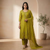 Straight Unstitched - Olive Green