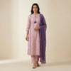 Straight fit Unstitched - Rose Mauve