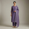 Straight fit top with straight pants Suit - Classic Purple