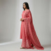 Straight fit top with straight pants Suit - Fuchsia Pink