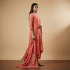 Straight fit top with straight pants Suit - Terracotta Rust