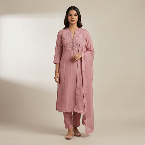 Straight Suit - Rosewater Pink