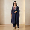 Empire waist with flared hem Suit - Classic Navy