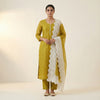 Straight Unstitched - Olive Green