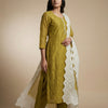 Straight Unstitched - Olive Green