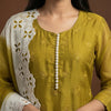 Straight Unstitched - Olive Green