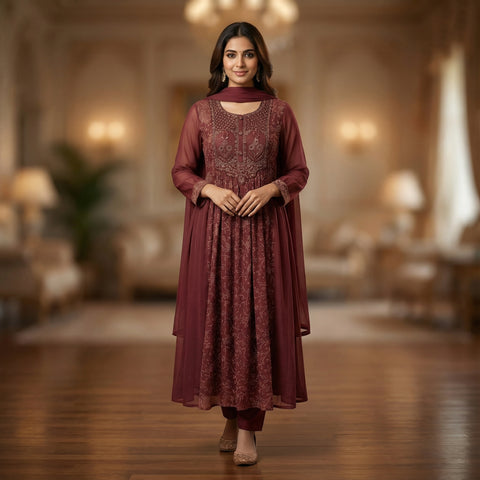 A-line Suit - Earthy Beige