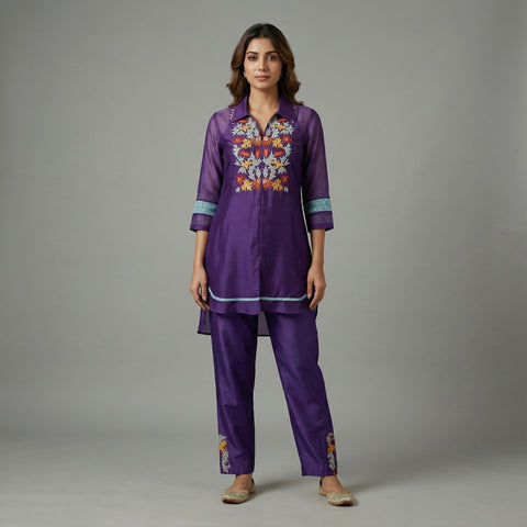 Straight Suit - Deep Violet