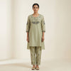 A-line Suit - Olive Green
