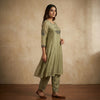 A-line Suit - Olive Green
