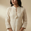 Straight fit top with relaxed fit pants Suit - Classic Off White