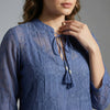 Straight fit top with relaxed fit pants Suit - Dark Plum