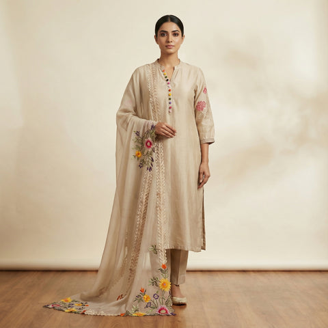 Straight fit Suit - Light Beige
