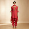 Straight Suit - Crimson Red