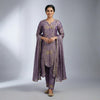 Straight fit kurti with straight pants Suit - Dusty Lavender