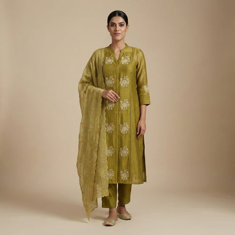 Straight Suit - Olive Green