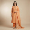 Straight with fitted bottoms Suit - Peach Orange