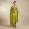 Straight fit Suit - Olive Green