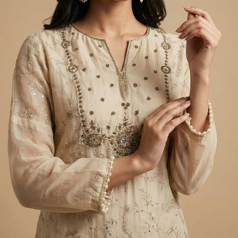 A-line Suit - Soft Beige